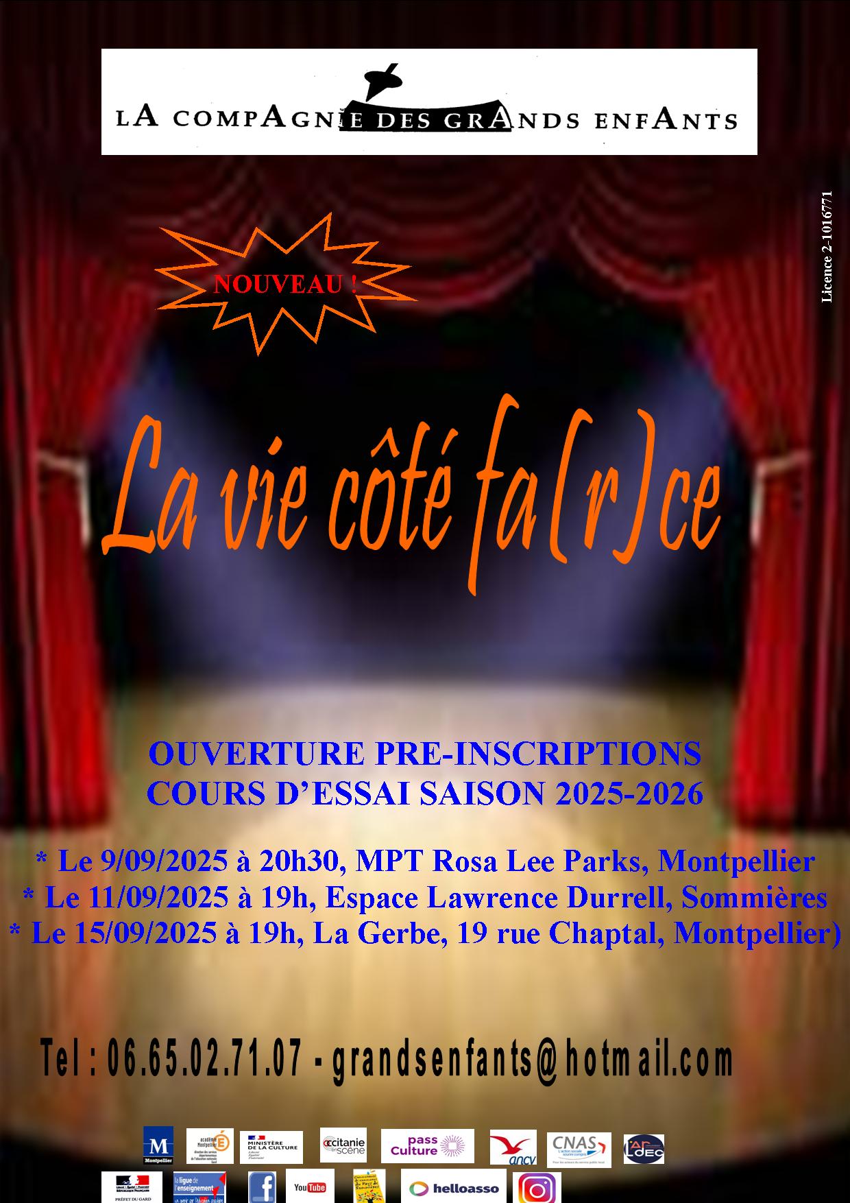 Affiche pré-inscriptions global