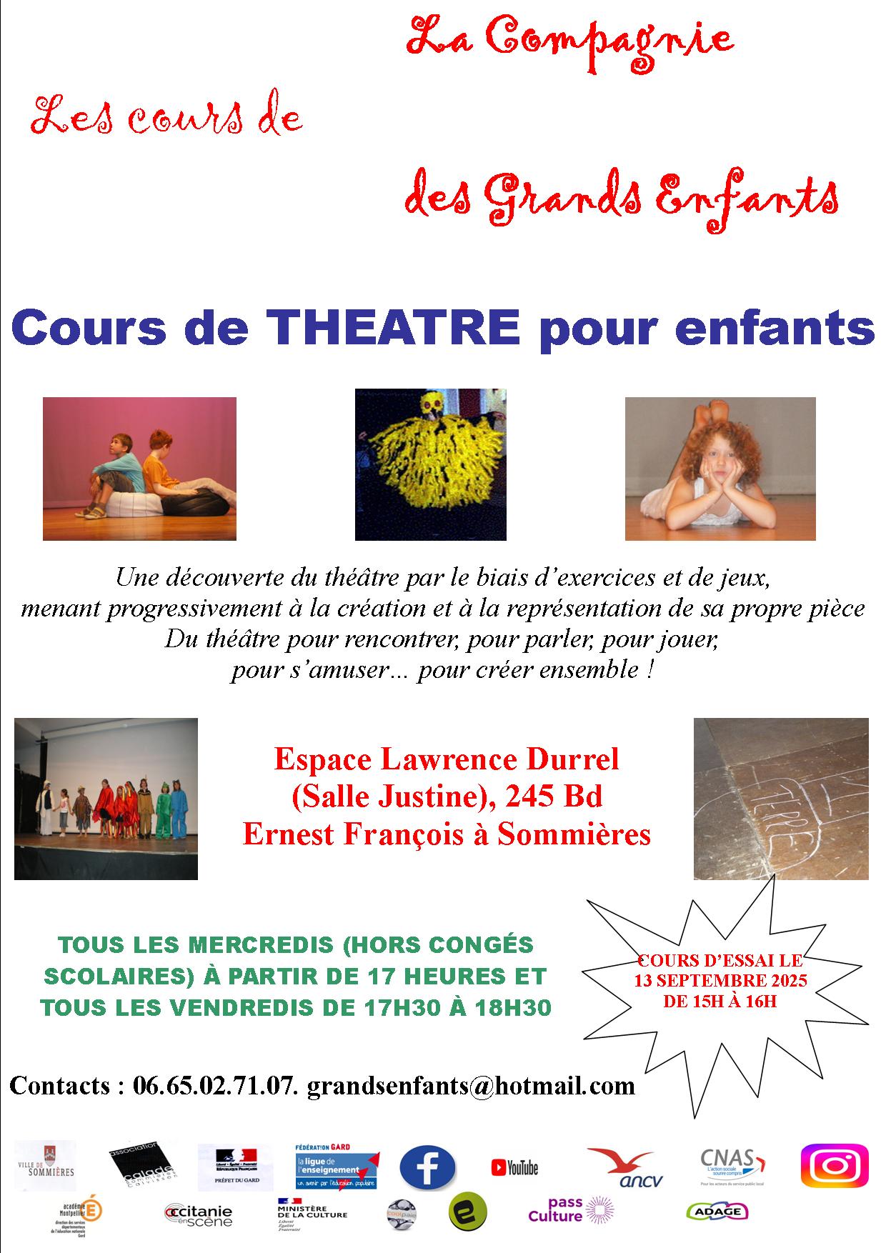 Cours pour enfants Sommières 2025